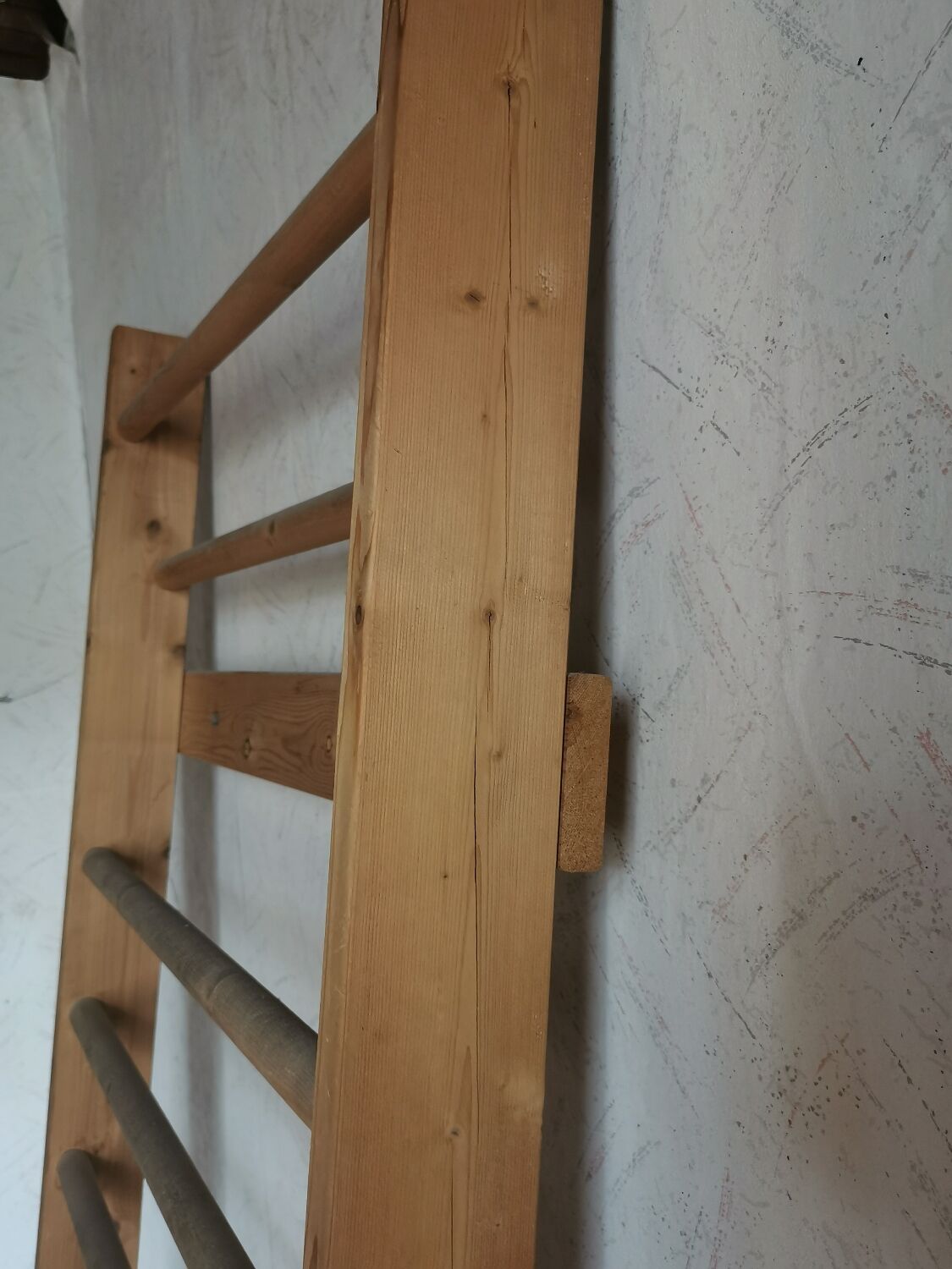 Vintage wooden gymnastics spaniel