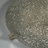 1960s 1970s Ice Glass Flush Mount from by Kaiser Leuchten Germany