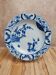 Antique hollow plate Creil and Montereau Japan / Monet blue