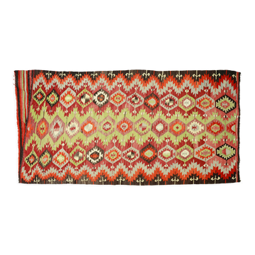 Anatolian handmade kilim rug 314 cm x 162 cm
