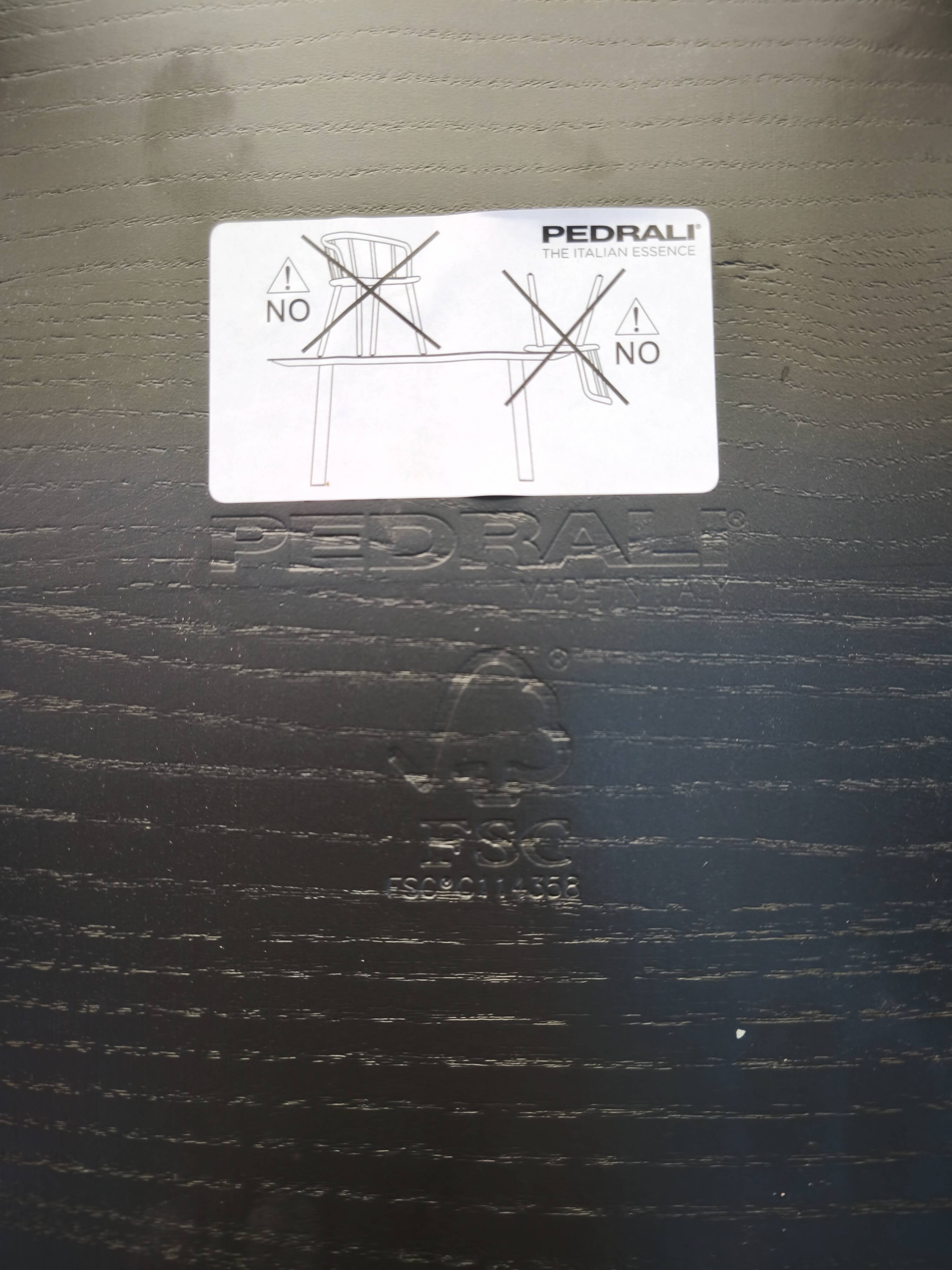 Set of 6 Nym 2830 chairs, Pedrali