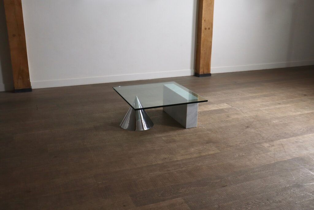 Lella and Massimo Vignelli Kono coffee table for Casigliani, Italy, circa 1984