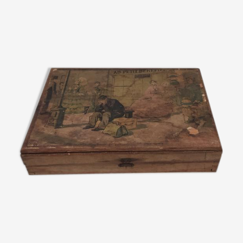 1950 game - wooden cubes "the samaritan" by jean chaperon-complete