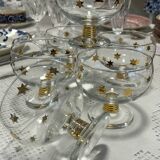 6 gold star ice cream cups 1950/60