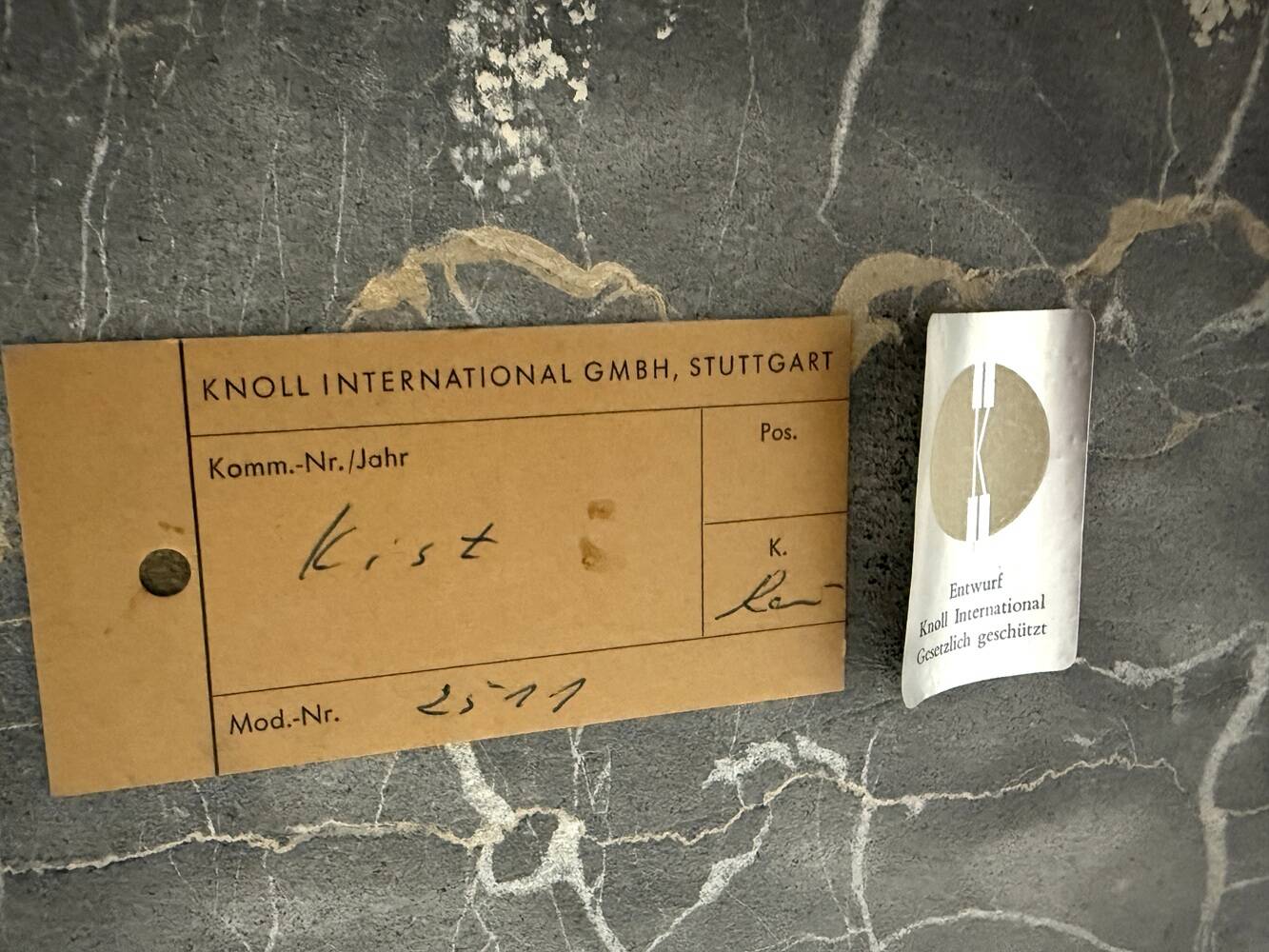 Florence Knoll coffee table nero portoro marble table top 1960’s