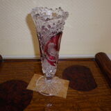 Cut crystal vase - 1960s