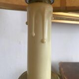 Brass candlestick style lamp