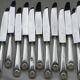 12 knives with silver-plated handles.