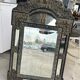 Mirror in brass and blackened wood Louis XIII style around 1880 h: 149 cm