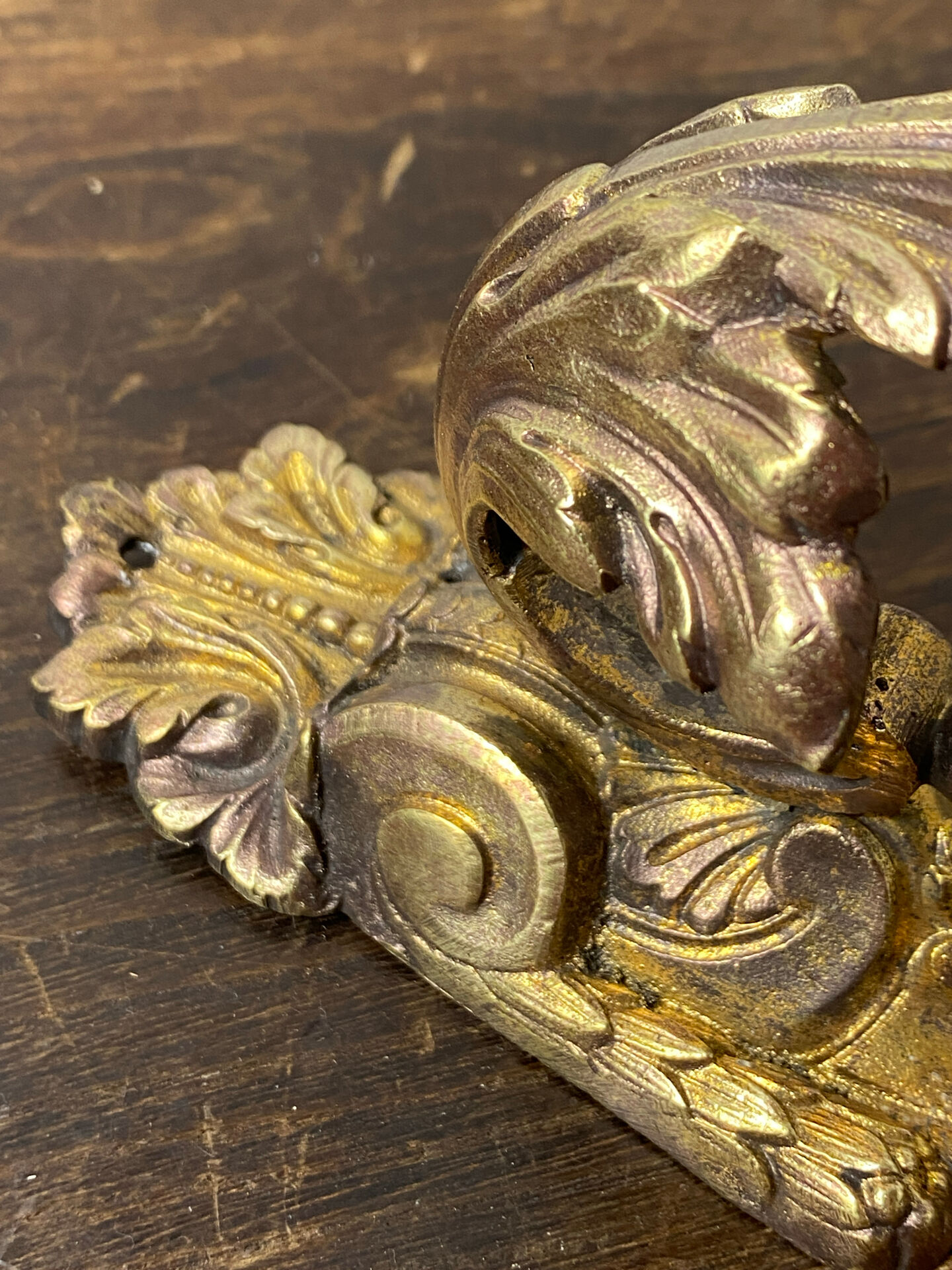 Bronze coat hook, 19th century