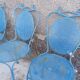 Blue garden chairs