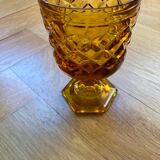 Verres à pied ambrés style médiéval