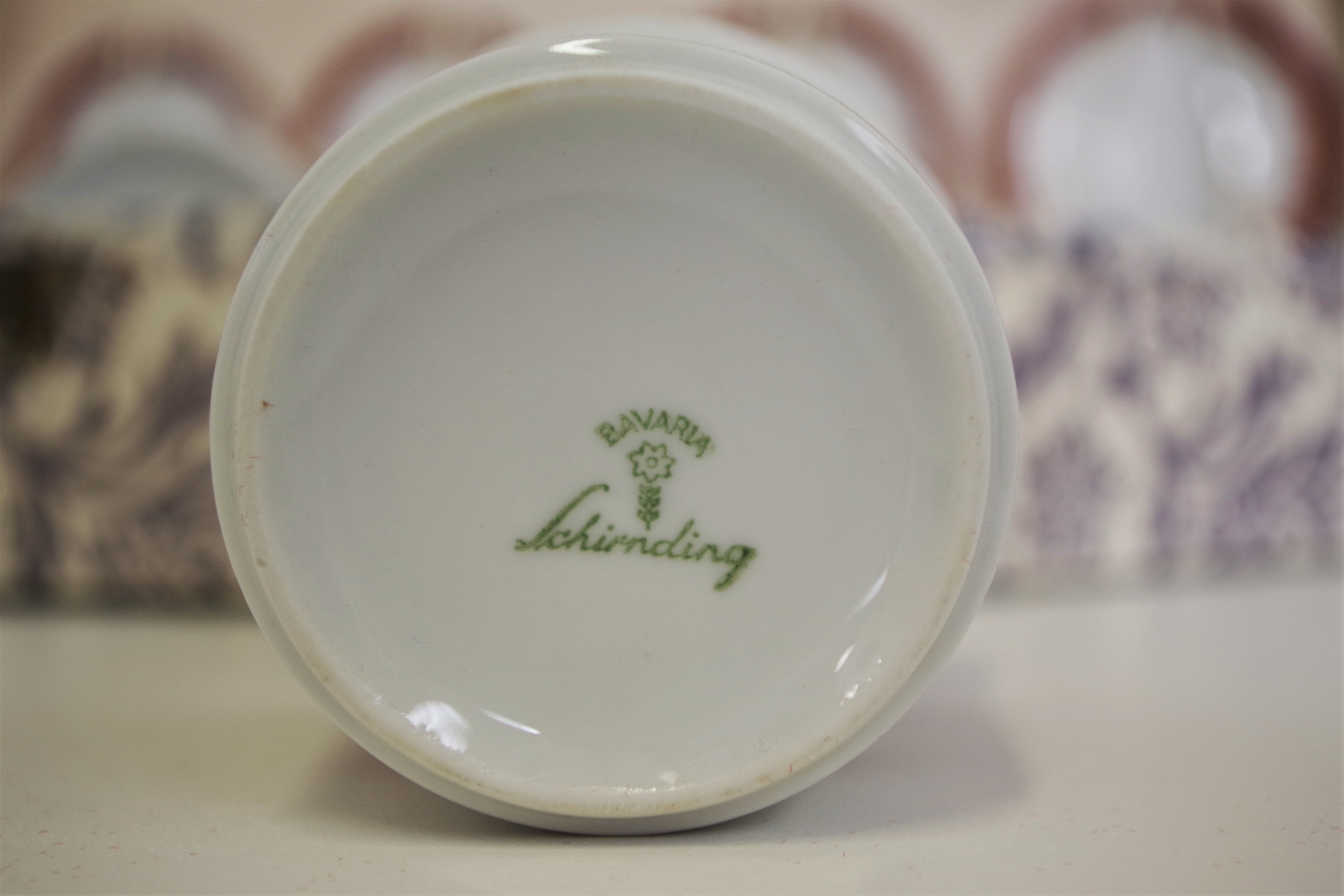 Vintage schirnding coffee service in porcelain, germany, 1970s, set of 21