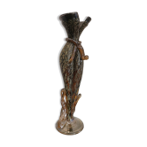 Vase en verre soufflé vintage