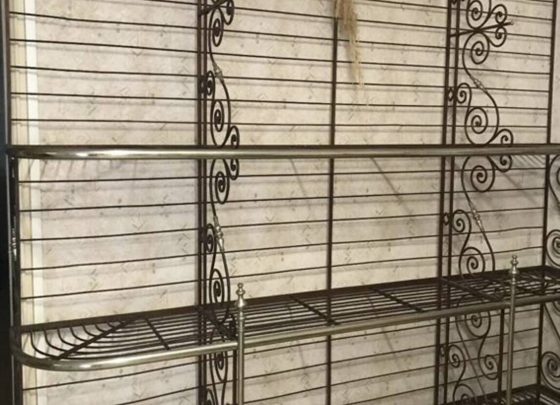 Wrought iron bread box