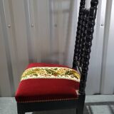 Napoleon III style wooden low chair in very good condition