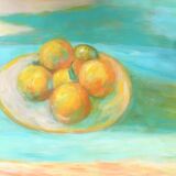 Table cut of oranges