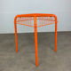 Tabouret Ikéa vintage modèle Vasteron fils d’acier orange, années 90
