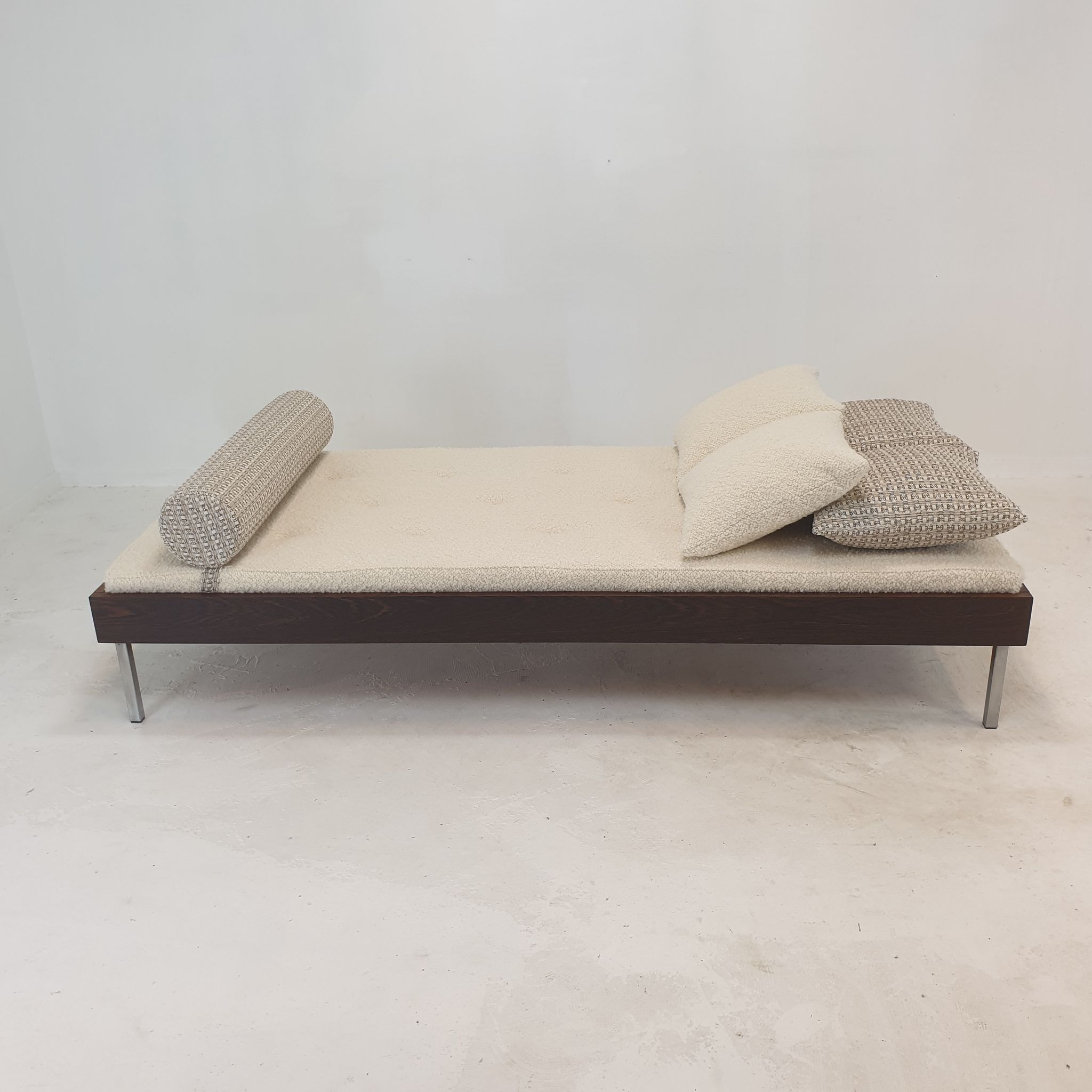 Wengé Daybed with Dedar Cushions and Bolster, 1970s