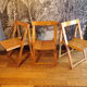 3 chaises pliantes italiennes vintage