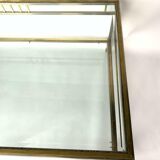 Coffee table 1970 home rings ramsay metal chrome dore 2 levels