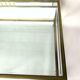 Table basse 1970 métal chrome dore 2 niveaux
