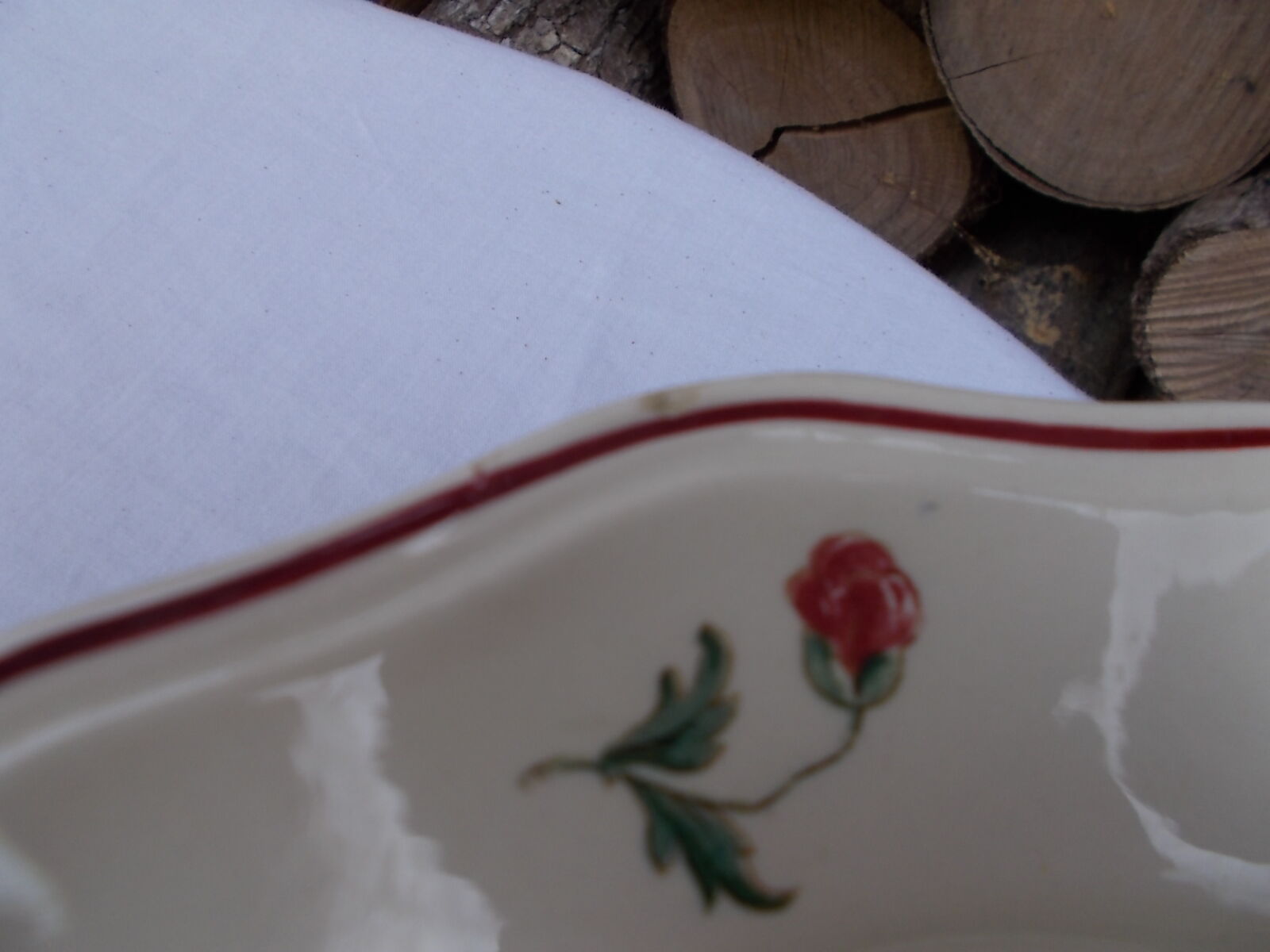 Set of 15 flat plates Sarreguemines agreste models