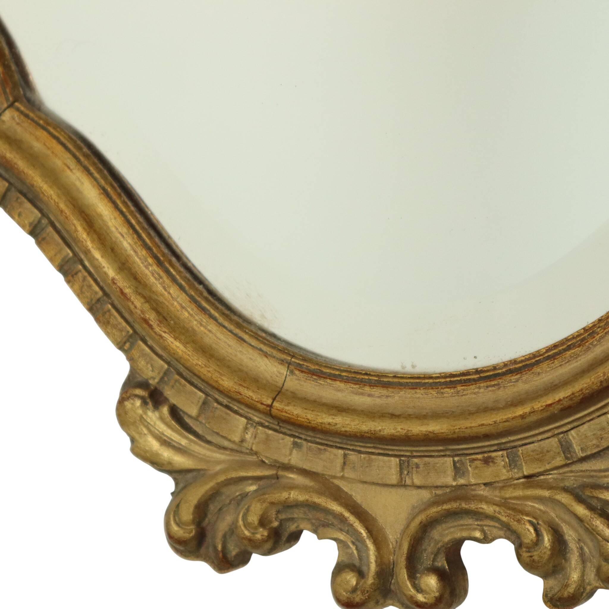 Classic Facet Cut Gold Leaf Mirror Deknudt 75cm
