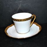 Tasse à café vintage en porcelaine de Limoges Royal Chapus, 1970