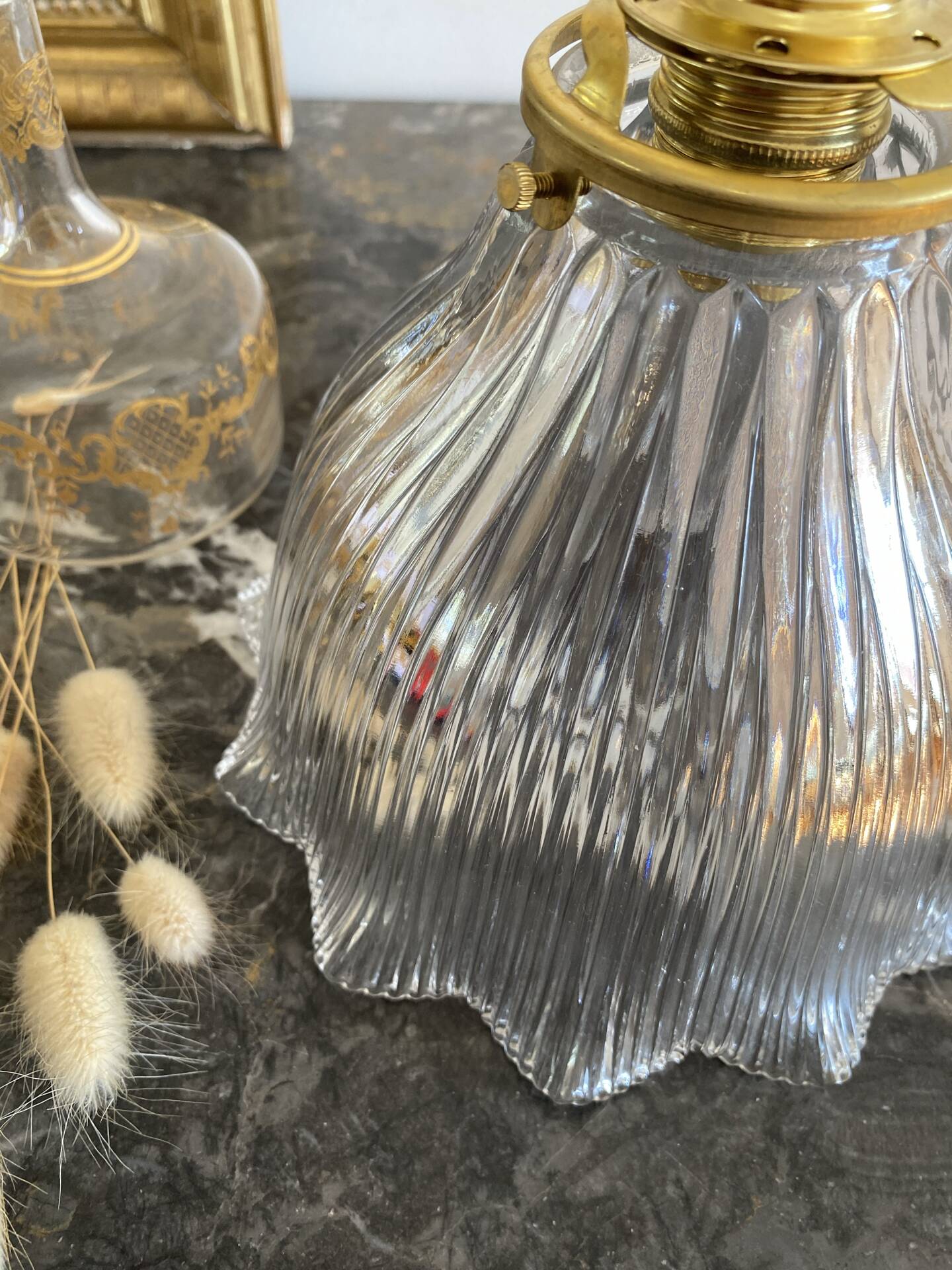 Vintage Holophane pendant light