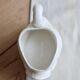 Vintage white porcelain swan cache-pot