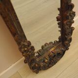 Mirror in a wooden frame, Italian design, 1960s, production: Italy