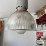 Suspension industrielle corps aluminium diffuseur méthacrylate vintage 70