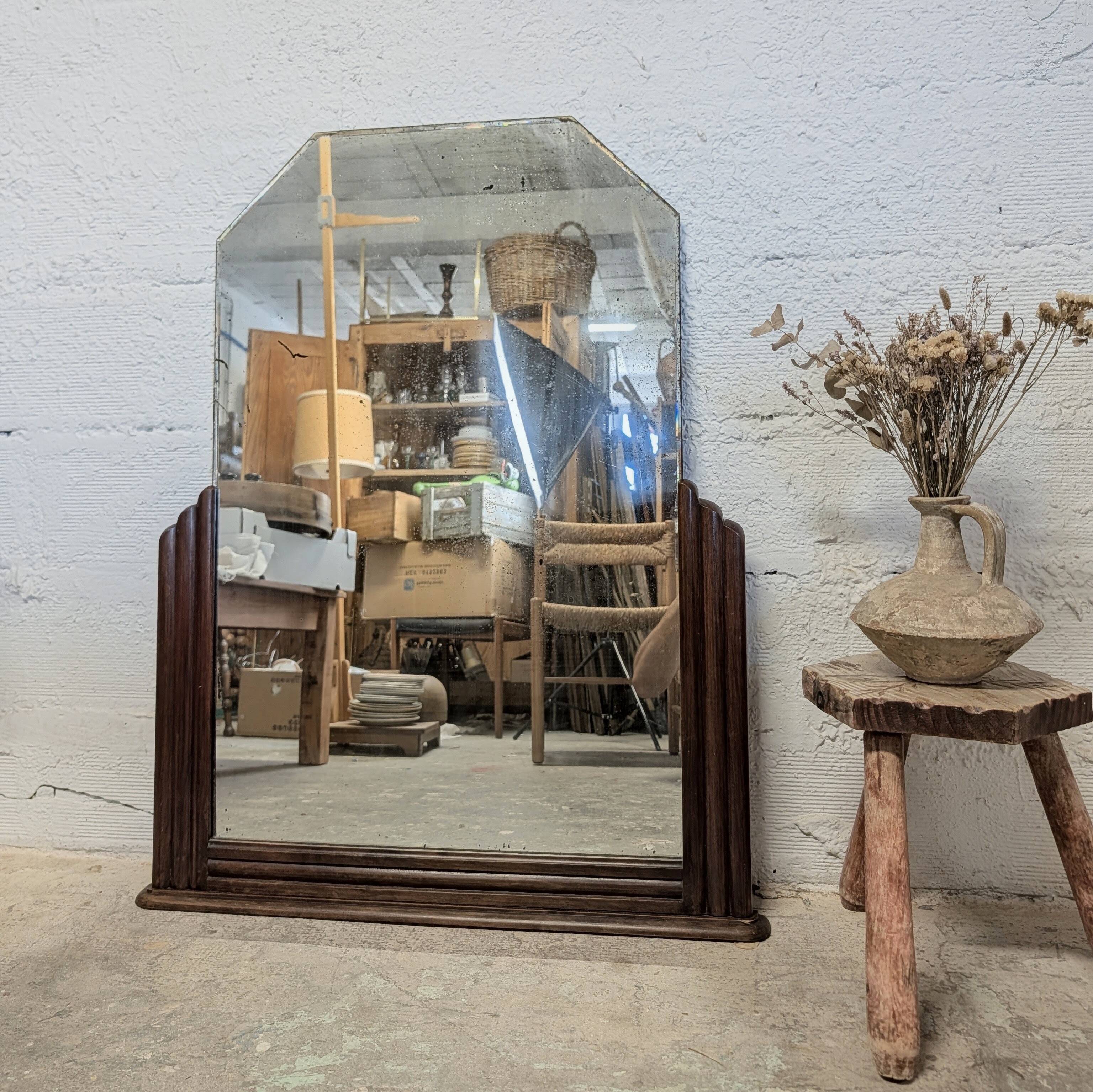 Grand miroir art déco