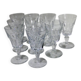 Baccarat – 9 Missouri Model White Wine Glasses