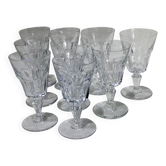 Baccarat – 9 Missouri Model White Wine Glasses