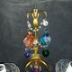 Set wall lamps of murano decor fruit cluster