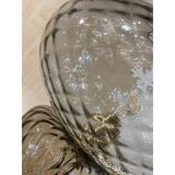 Contemporary "Ballotton" Fumè and Grey Murano Glass Floor Lamp