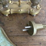 2-light brass hot water bottle lamp