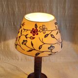 Table lamp made of turned solid wood - 1960s/70s