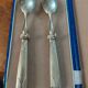 White metal Art Deco salad cutlery