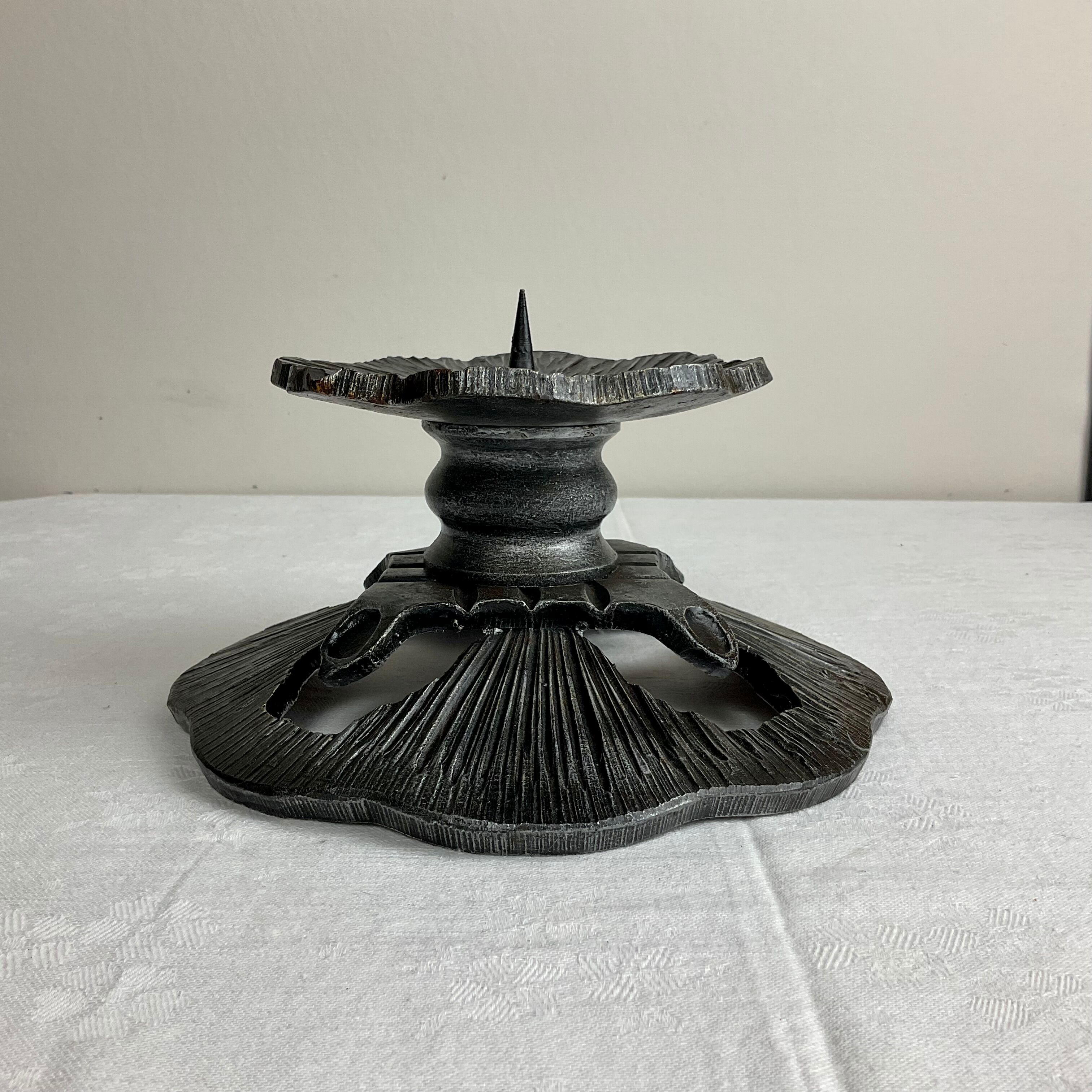 Very massive brutalist style candle holder