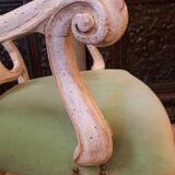 Set of 2 armchairs and 1 baroque style chair