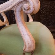 Set of 2 armchairs and 1 baroque style chair