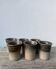 6 tasses à café en céramique terre cuite