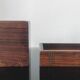 Vintage pocket trays in rosewood and brass – style A