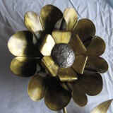 Brass sunflower sconces