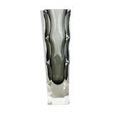Vase Sommerso en verre à facettes Extra Large Mandruzzato Fabriqué à Murano, Italie années 1970
