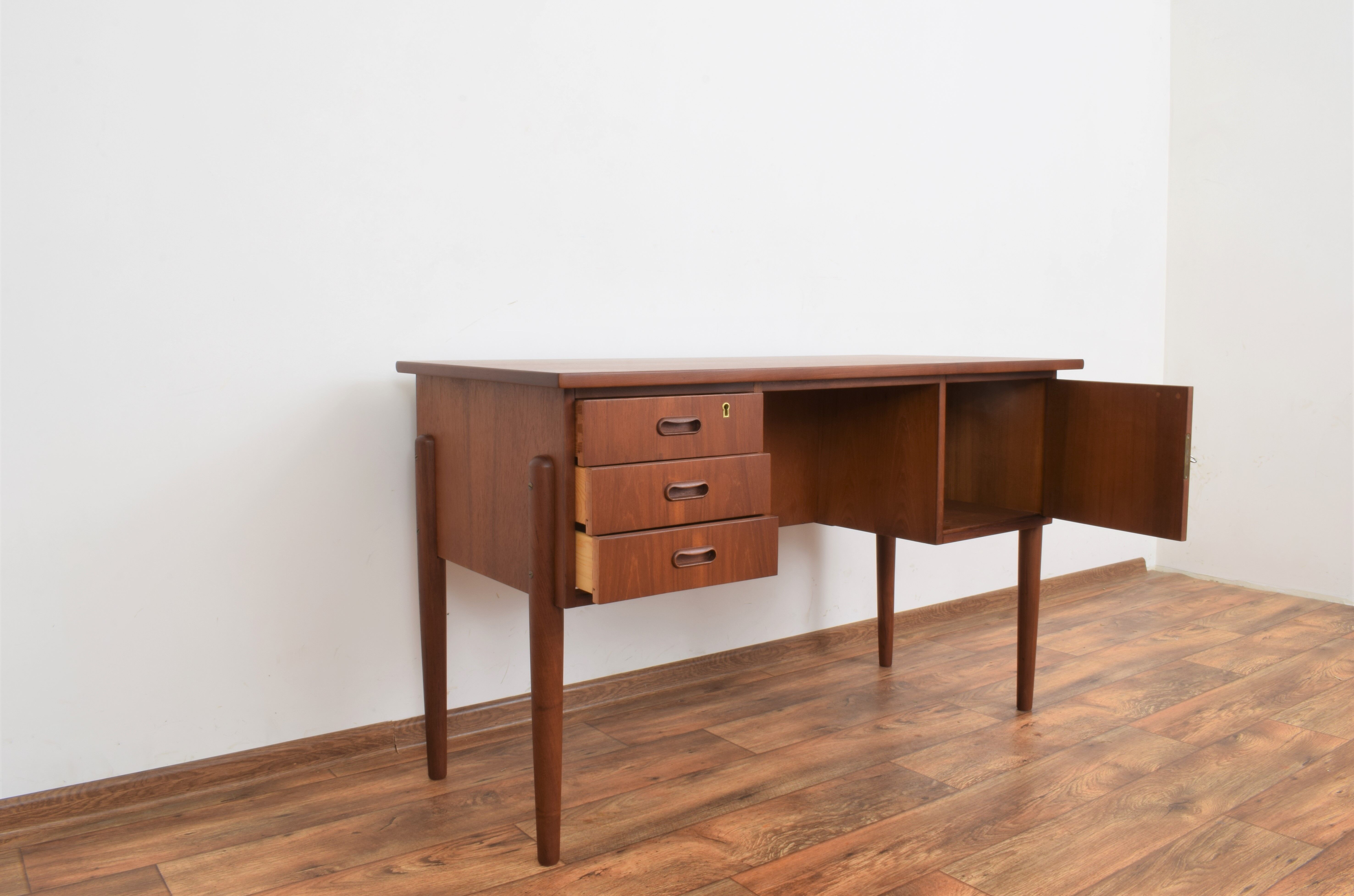 Mid-Century Danish Teak Desk, 1960s.