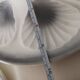 Plates, oyster dish, gray and white, Moulin des Loups ceramic